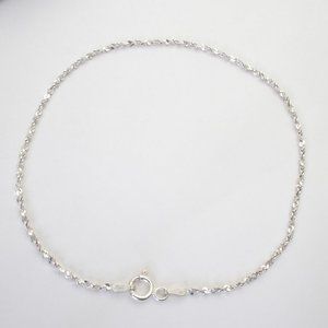Sterling Silver Necklace, Stamped 925 ITALY, Solid Silver Chain